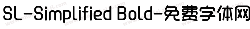 SL-Simplified Bold字体转换